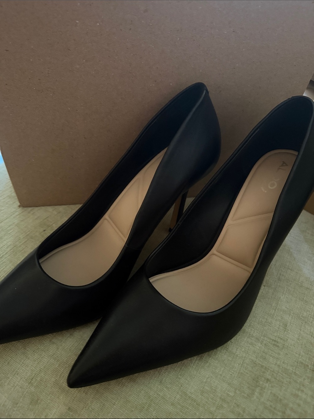 Aldo Black Pointed-Toe Stiletto Pumps